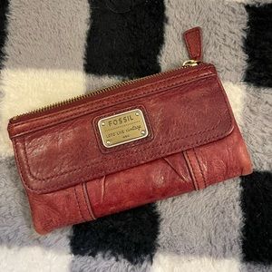 Fossil vintage wallet. brown. Full size